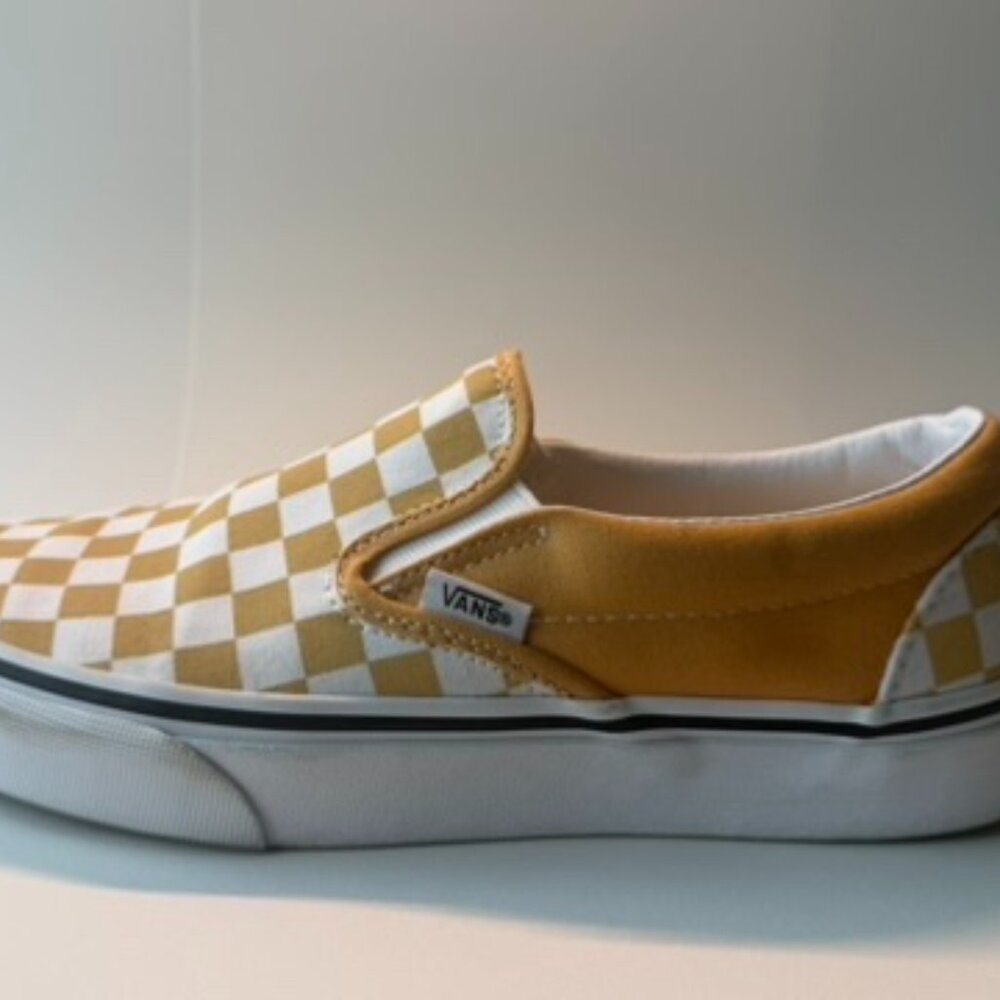VANS slip-on, yellow checker M8/W9.5